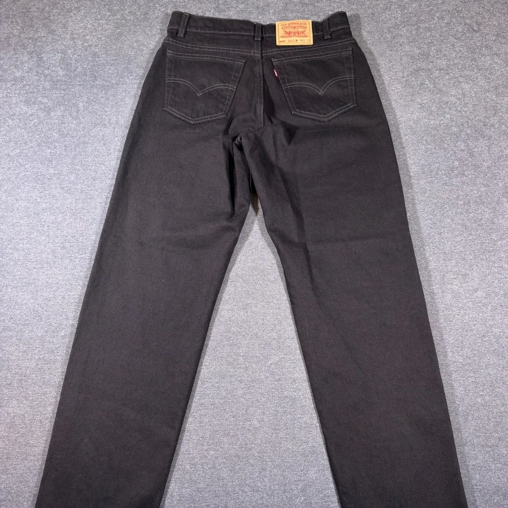 Levi's 550 Jeans Mens 34x32 Black Relaxed Fit Tapered Leg Denim Made in USA Vtg